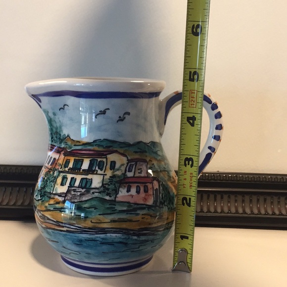 Hand Painted In Greece Small Creamer/Pitcher - Picture 7 of 7